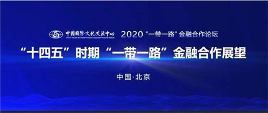 中国国际文化交流中心举办2020“一带一路”金融合作论坛，展望“十四五”时期“一带一路”金融合作